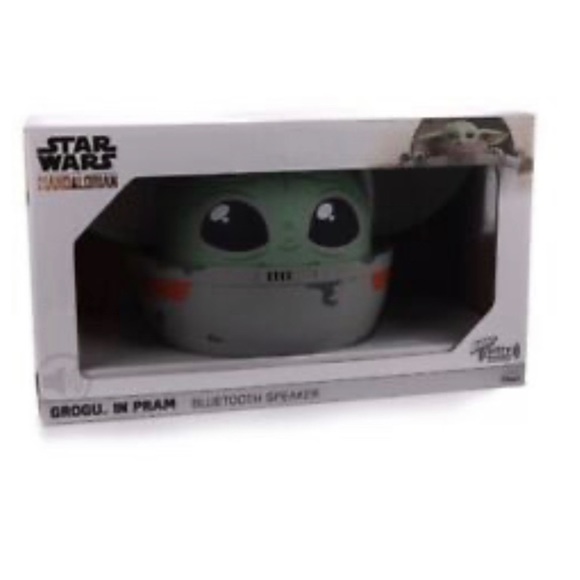 Star Wars Mini BlueTooth Speaker 8" Grogu in Pram 8hr playtime NIB - Picture 5 of 6